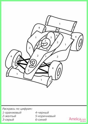раскраски по цифрам для детей, рисунки по цифрам
