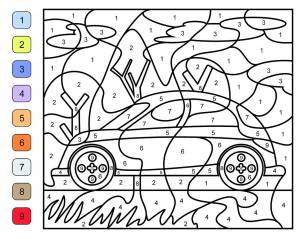 Раскраски по номерам