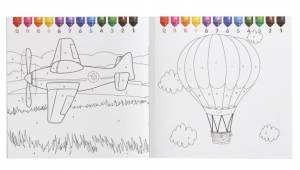 Раскраска по номерам Веселый транспорт, 50 наклеек