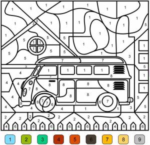 Раскраски по номерам