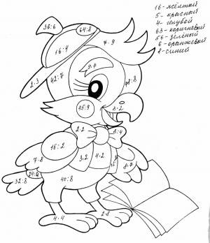 Раскраски Умножение и Деление