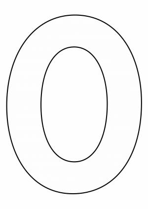 Раскраска Буква О