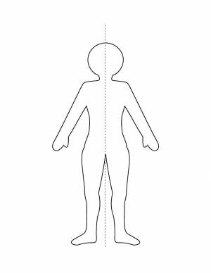 Раскраски Раскраска Человек для вырезания