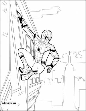Раскраска Человек паук