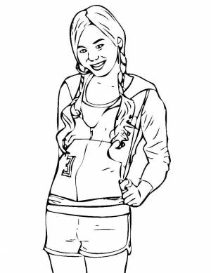 Раскраски Раскраска Девушка человек человек