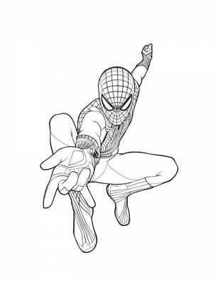 Раскраски Человек Паук   в формате