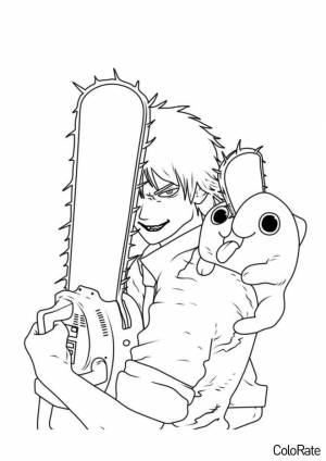 Раскраски Человек-бензопила