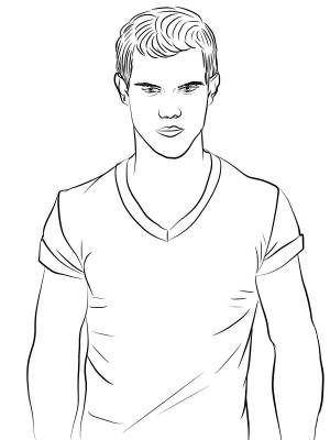 Раскраска мужик
