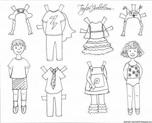 Раскраски Людей в одежде