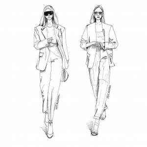 Раскраска людей в одежде