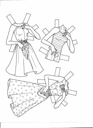 Раскраска люди в одежде