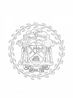 Раскраски Гербы   в формате