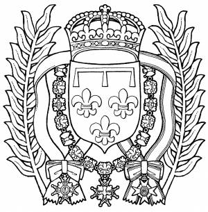 Герб раскраска для детей