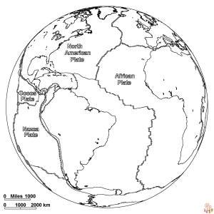 Исследуйте the World с бесплатными раскрасками Карта мира