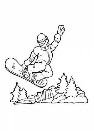 Раскраски Зимний спорт