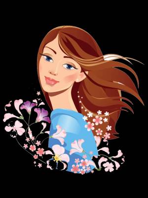 Раскраска Портрет мамы