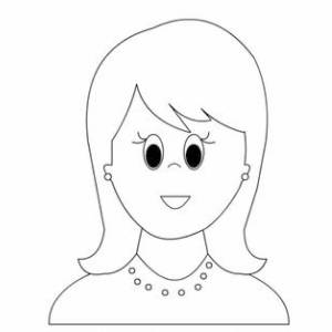 Раскраски Портрет мамы для детей 6 7 лет