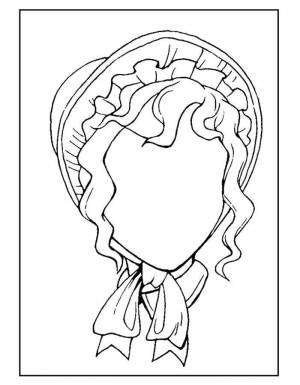 Раскраски Раскраска Мамин портрет мама портрет девушка