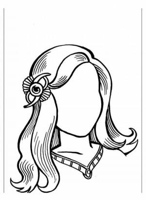 Раскраски Портрет мамы