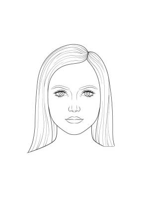 Как нарисовать лицо мамы