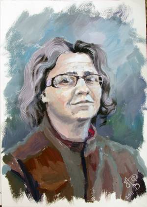 Иллюстрация Портрет мамы в стиле академический рисунок, графика