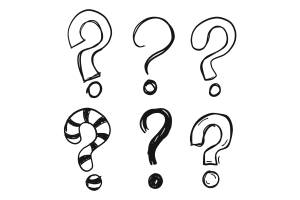 Раскраска вопросительный знак