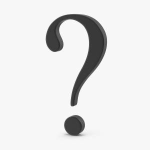 Раскраска вопросительный знак