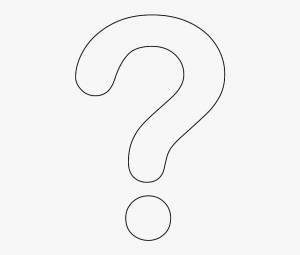 Раскраска вопросительный знак