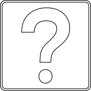 Раскраски Знак вопроса