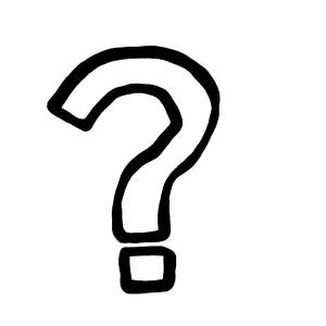 Знак вопроса раскраска