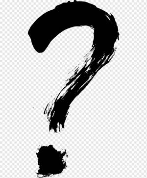 Вопросительный знак Paintbrush, QUESTION MARK, чернила, монохромный, силуэт png