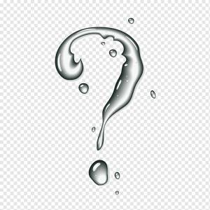 трехмерный водяной знак вопросительный знак, трехмерный, капля, пятна от воды png