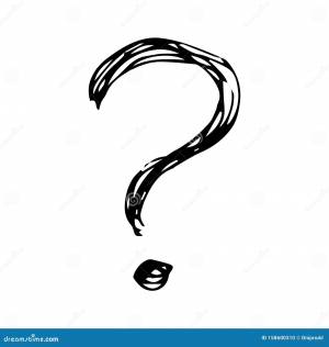 Раскраска вопросительный знак