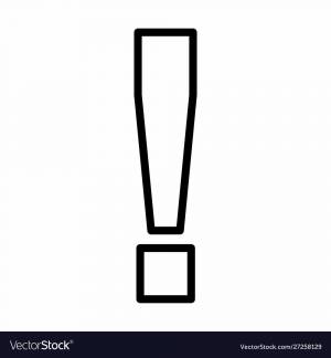 Восклицательный знак раскраска