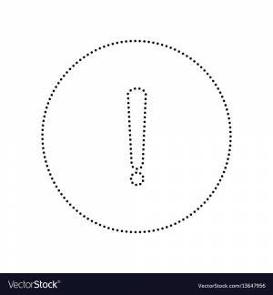 Восклицательный знак раскраска