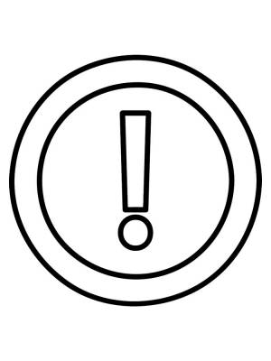 Раскраска Восклицательный знак