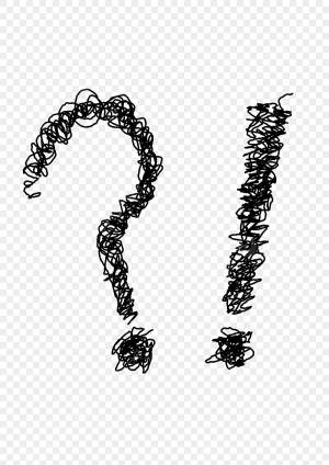 линия мысли простой вопросительный знак восклицательный знак PNG , Вопросительный знак, Восклицательный знак, символ PNG картинки и пнг PSD рисунок для й загрузки