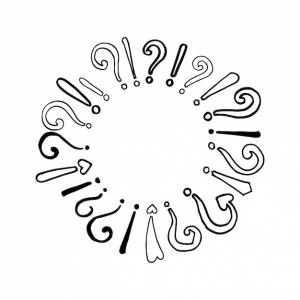 Установите вектор вопросительный знак и восклицательный знак для целей дизайна