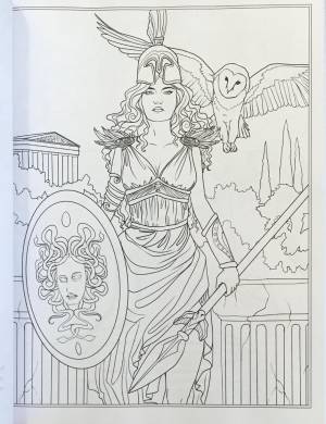 Мифы древней греции раскраска