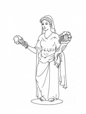 Раскраски Боги древней Греции   в формате