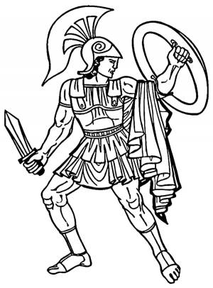 Древняя Греция раскраска для детей