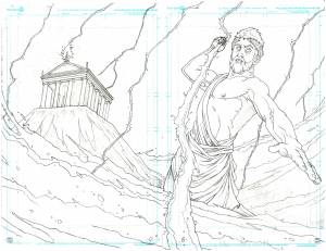 Мифы древней греции рисунки карандашом