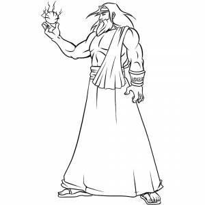 Бог зевс рисунок карандашом