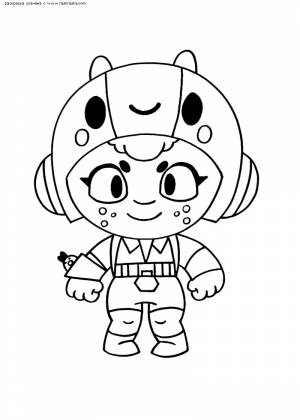 Раскраска Божья коровка Беа