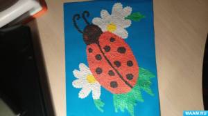 Аппликация «Божья коровка»