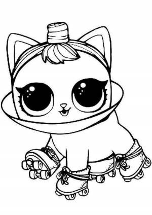 Раскраски, куклы лол три девочки в ряд