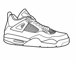 Военно-воздушные силы Jumpman Nike Free Книжка-раскраска Air Jordan, Иордания 4 сек, белый, монохромный, уличная обувь png