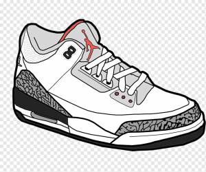 Air Jordan Jumpman Рисование обуви Эскиз, дизайн, белый, монохромный, уличная обувь png
