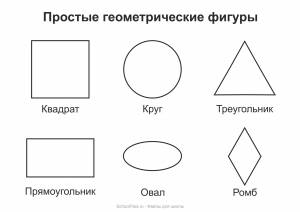 Треугольник круг квадрат раскраска