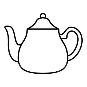 Чайник картинка раскраска